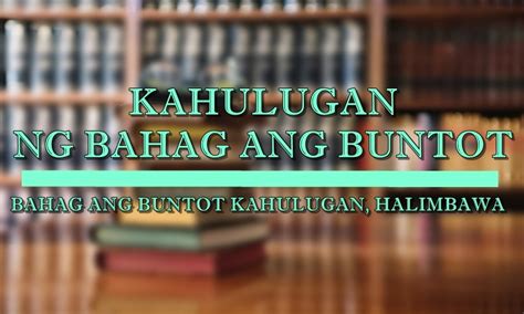 Bahag Ang Buntot Kahulugan At Mga Halimbawang .